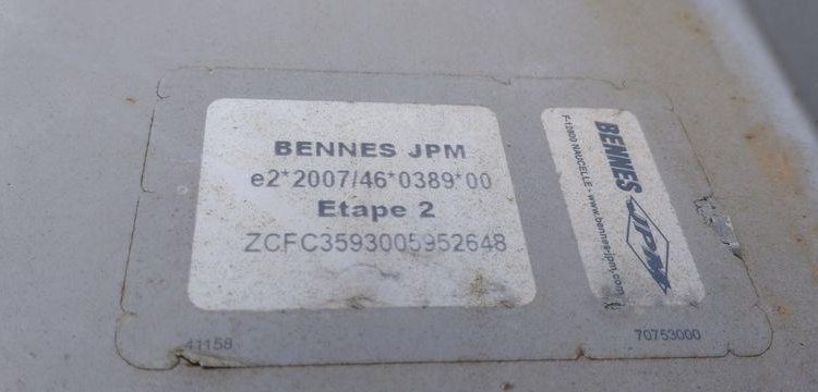 IVECO 35C13 BENNE SIMPLE CABINE COFFRE  CS-771-ZN