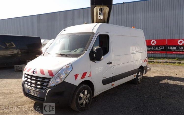RENAULT MASTER 3 L2H2 F3500 2,3DCI 16 FAP 125 CV AVEC NACELLE TIME ET32LE – 11,60 M – BLANC CV-472-XS