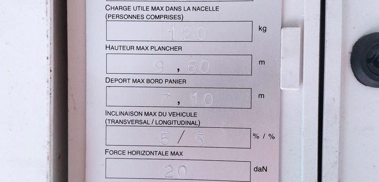 RENAULT MASTER 3 L2H2 F3500 2,3DCI 16 FAP 125 CV AVEC NACELLE TIME ET32LE – 11,60 M – BLANC CV-472-XS