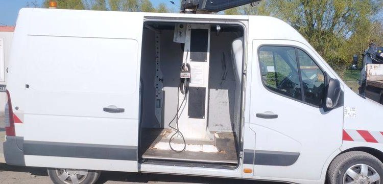 RENAULT MASTER 3 L2H2 F3500 2,3DCI 16 FAP 125 CV AVEC NACELLE TIME ET32LE – 11,60 M – BLANC CV-472-XS