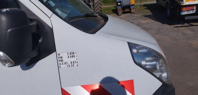 RENAULT MASTER 3 L2H2 F3500 2,3DCI 16 FAP 125 CV AVEC NACELLE TIME ET32LE – 11,60 M – BLANC CV-472-XS
