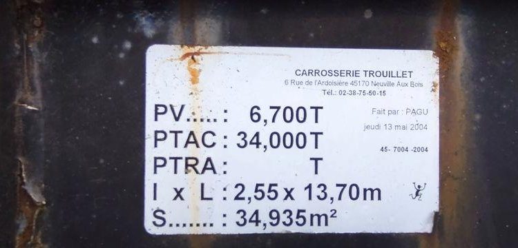 SRT SEMI REMORQUE PLATEAU  DS-219-TL
