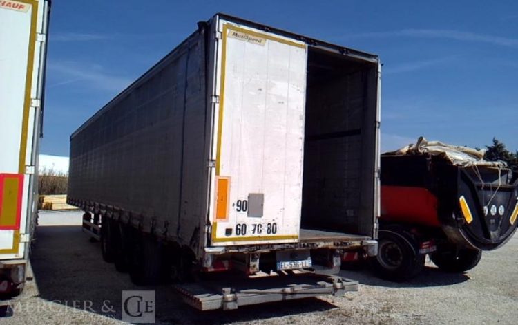 FRUEHAUF SEMI REMORQUE BACHE HAYON 3 ESSIEUX PTAC 38T GRIS EL-536-LL