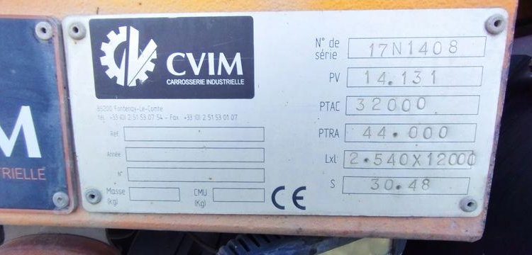 IVECO STRALIS 420 DEPANNEUSE AVEC TREUIL COME UP HV15 – DIESEL – 270759 KMS – ANNEE 20 JAUNE ES-531-RS
