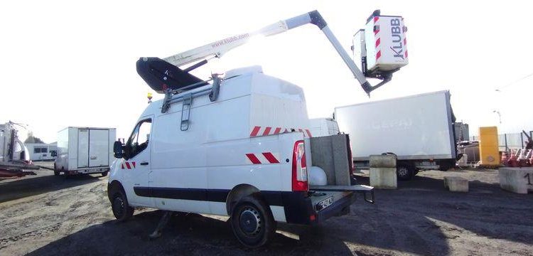 RENAULT MASTER L2H2 2,3DCI 130CH NACELLE KLUBB/K26 11,80 M – DIESEL – 201 H – 63361 KMS BLANC EZ-421-WJ