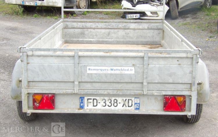 TRIGANO PLATEAU RIDELLES 2 ESSIEUX – PTAC 750 KGS  – ANNEE 2019  FD-338-XD