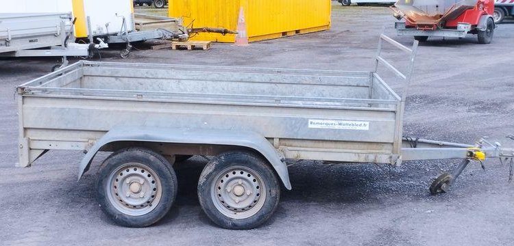 TRIGANO PLATEAU RIDELLES 2 ESSIEUX – PTAC 750 KGS  – ANNEE 2019  FD-338-XD
