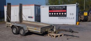 HUBIERE REMORQUE PORTE ENGIN TPF 3502 35TR 2 ESSIEUX – PTAC 3,5T  FW-121-SV