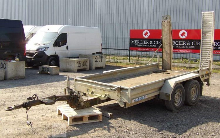 HUBIERE REMORQUE PORTE ENGIN TPF 3502 35TR 2 ESSIEUX – PTAC 3,5T  FW-121-SV