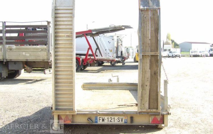 HUBIERE REMORQUE PORTE ENGIN TPF 3502 35TR 2 ESSIEUX – PTAC 3,5T  FW-121-SV