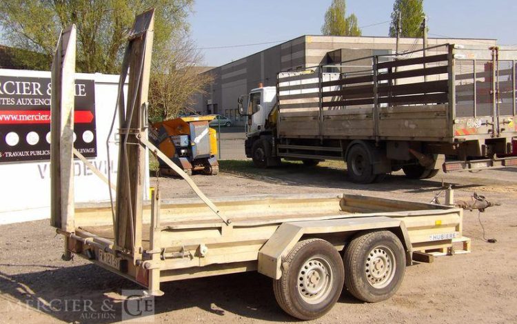 HUBIERE REMORQUE PORTE ENGIN TPF 3502 35TR 2 ESSIEUX – PTAC 3,5T  FW-121-SV