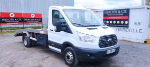 FORD TRANSIT DEPANNEUSE DIESEL – PTAC : 3,5 TONNES- 65551 KMS – ANNEE 2021 BLANC FW-695-KF
