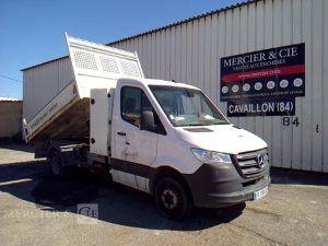 MERCEDES SPRINTER 514 CDI 145CH 37 BENNE SIMPLE CABINE COFFRE BLANC FX-390-EQ