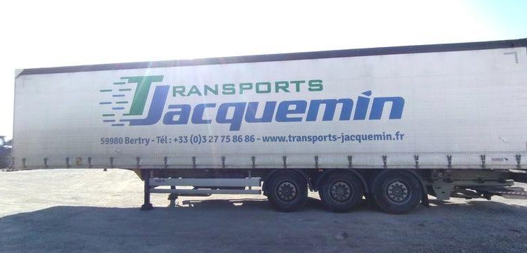 SCHMITZ SEMI REMORQUE BACHEE SCB S3T AVEC HAYON – 3 ESSIUEUX – PTAC 38 TONNES – AN 2021  FZ-756-BZ