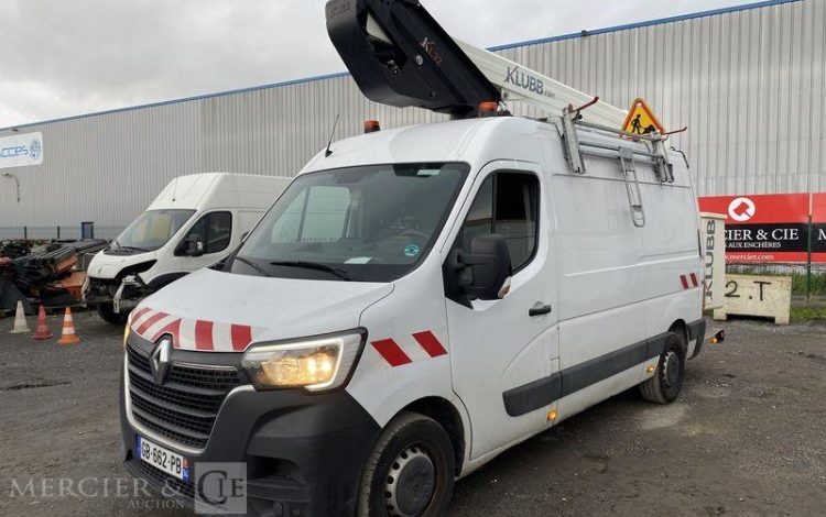 RENAULT MASTER NACELLE KLUBB/KL 32 12,50 M – 762 HEURES – 59741 KMS – ANNEE 2021 BLANC GB-662-PB