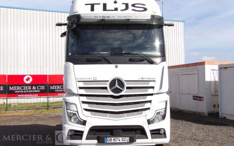 MERCEDES ACTROS 1848 GIGA SPACE STYLINE – DIESEL – 377410 KMS – ANNEE 2021 BLANC GB-874-SC