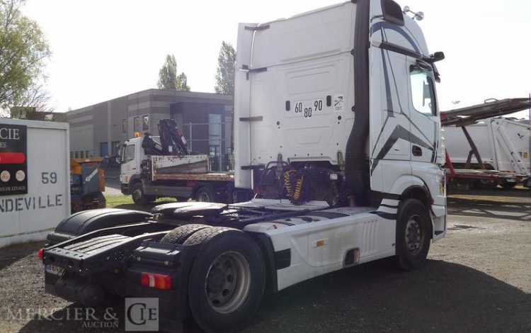 MERCEDES ACTROS 1848 GIGA SPACE STYLINE – DIESEL – 377410 KMS – ANNEE 2021 BLANC GB-874-SC