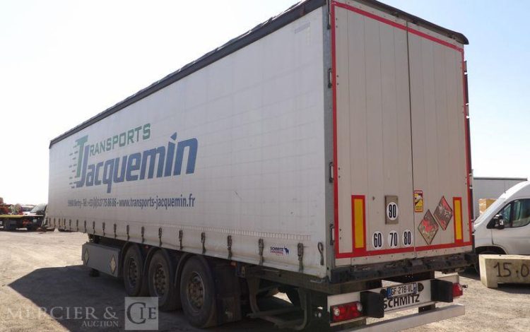 SCHMITZ SEMI REMORQUE SCB S3T06 PLSC 3 ESSIEUX – PTAC 38 TONNES – ANNEE  GF-278-VL