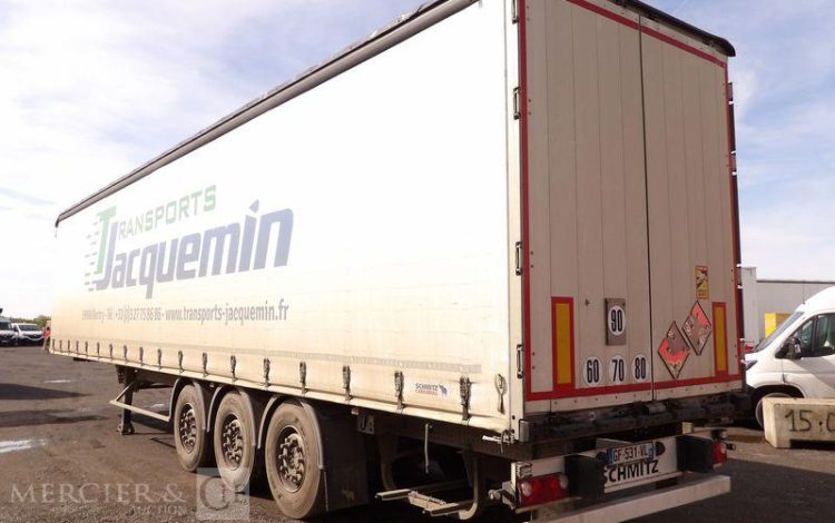 SCHMITZ SEMI REMORQUE BACHEE SCB S3T – 3 ESSIEUX – PTAC 38 TONNES – ANNEE 2022  GF-531-VL