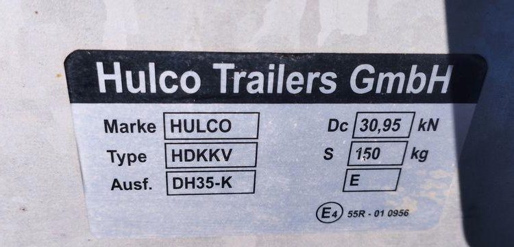 HULCO REMORQUE PLATEAU RIDELLES 3 ESSIEUX – PTAC 3,5 TONNES – ANNEE 2023  GS-236-AX