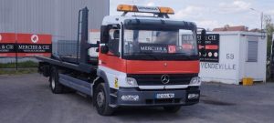 MERCEDES ATEGO PORTE VOITURE AVEC PANIER – DIESEL – PTAC : 12,34 TONNES – 380087 KMS BLANC GZ-644-NH