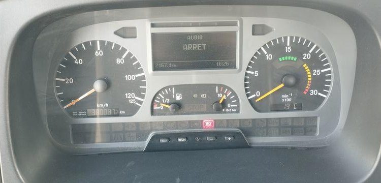 MERCEDES ATEGO PORTE VOITURE AVEC PANIER – DIESEL – PTAC : 12,34 TONNES – 380087 KMS BLANC GZ-644-NH