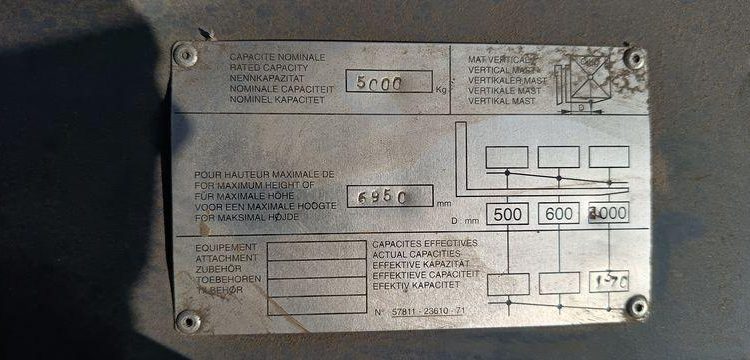 TOYOTA CHARIOT ELEVATEUR FRONTAL 5 TONNES  10330