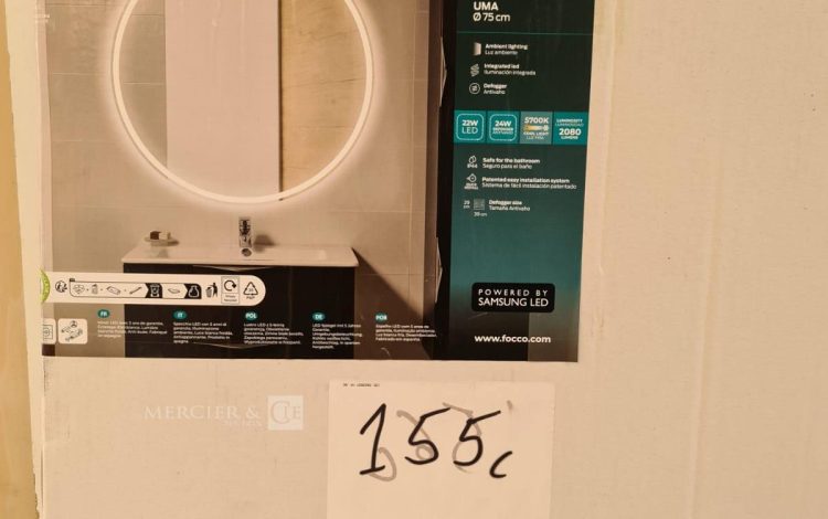 Autre Lot de 2 éviers couleur blanche de 120×60 cm  avec 2  bonde, siphon et trop plei  154