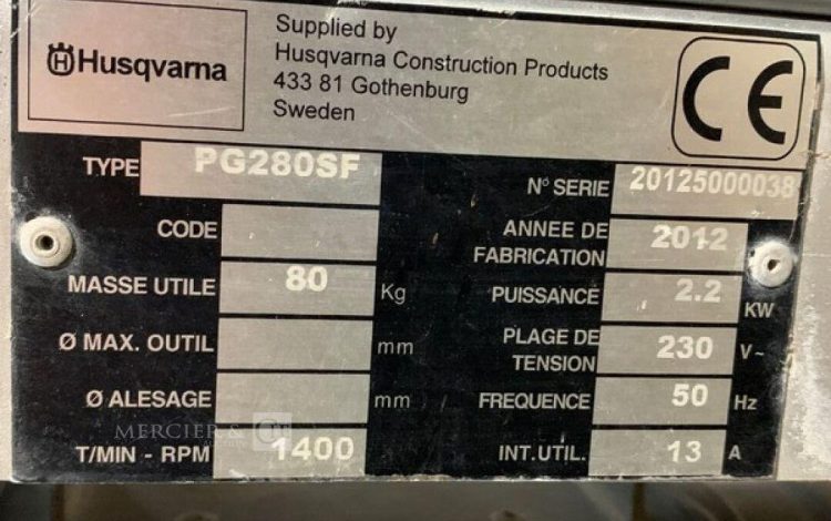 HUSQVARNA PG280SF  SUR010378