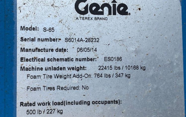 GENIE S-65  T22DVGL077