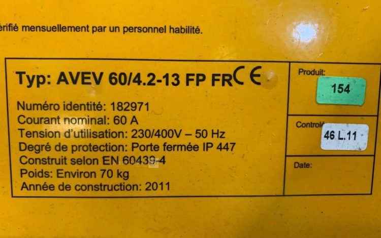 ELEKTRA AVEV 60/4,2-13 FP FR  COF010161