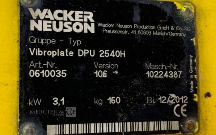 WACKER NEUSON DPU2540H  PLA747000