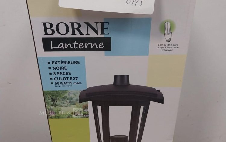 Autre Lot de 6 bornes lanterne extérieure, noire, 8 faces , culot E27  293