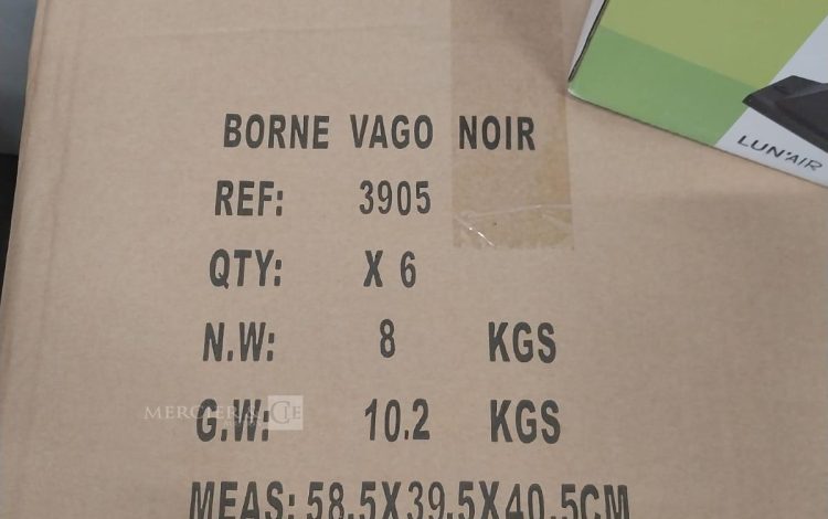 Autre Lot de 6 bornes lanterne extérieure, noire, 8 faces , culot E27  293