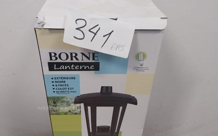 Autre Lot de 6 bornes lanterne extérieure, noire, 8 faces , culot E28  294