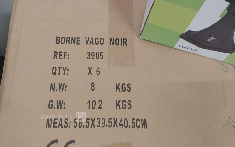Autre Lot de 6 bornes lanterne extérieure, noire, 8 faces , culot E28  294