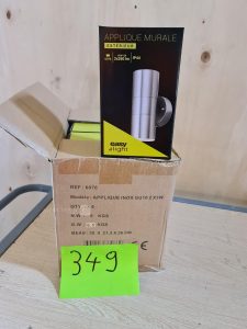 Autre Lot de 8 appliques murales extérieur  inox GU10 2x3W, IP44 , 2x260lm marque Easy  298