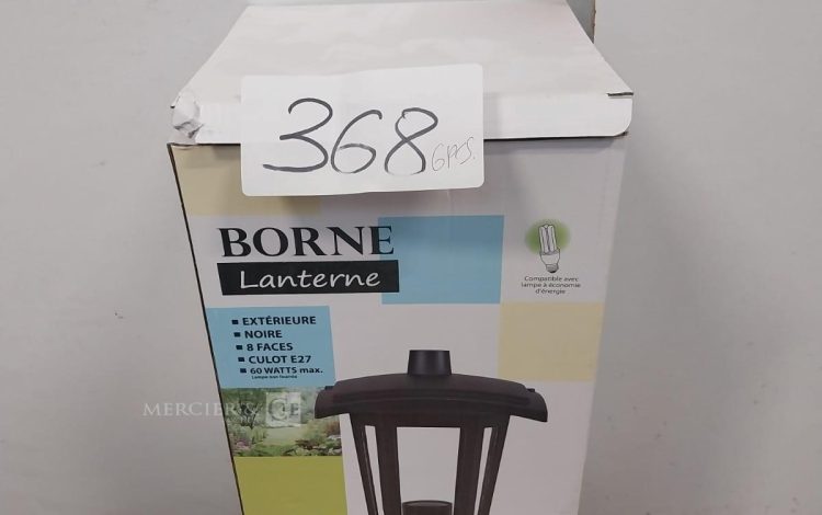 Autre Lot de 6 bornes lanterne extérieure, noire, 8 faces , culot E28  308