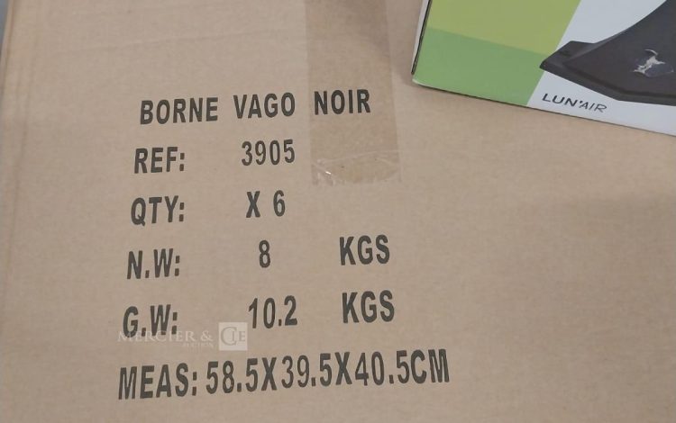 Autre Lot de 6 bornes lanterne extérieure, noire, 8 faces , culot E28  308