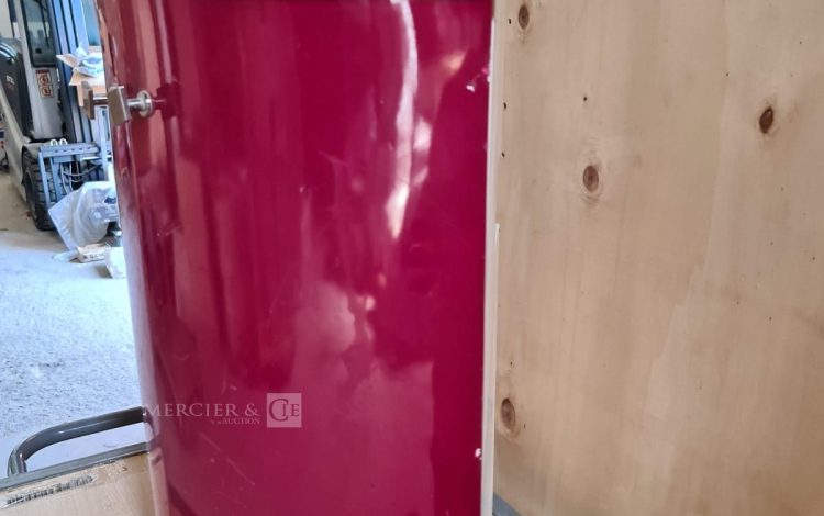 Autre Meuble d’angle pour salle de bain  avec lavabo couleur rouge  311