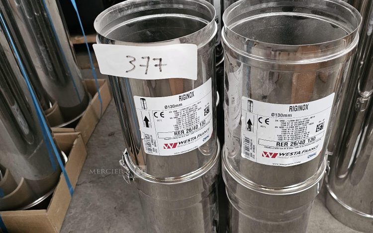 Autre Lot de 8 conduits de fumée métalliques de la marque Westa France Riginox  315