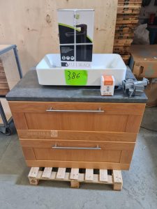 Autre Lot meuble salle de bain de 90cm  , lavabo à poser de 60×35 cm , une bonde , et  323