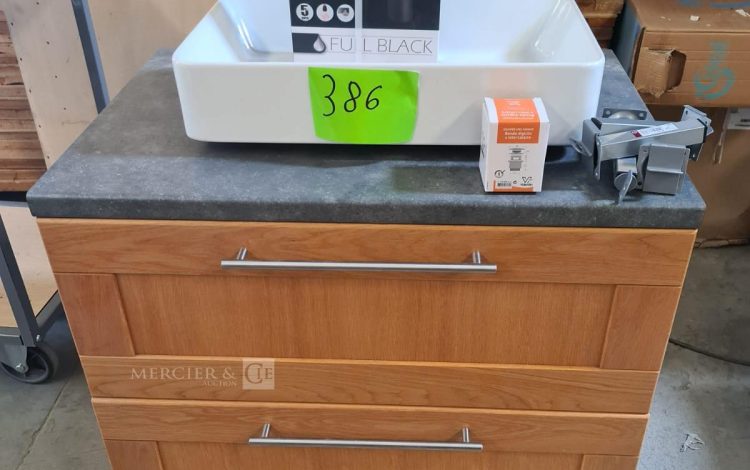 Autre Lot meuble salle de bain de 90cm  , lavabo à poser de 60×35 cm , une bonde , et  323