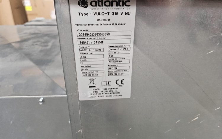 Autre Vulcan-T 315 Vertical sans moteur sans capot – Désenfumage – Caissons et ventila  346