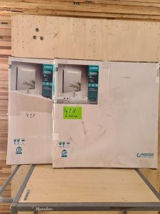 Autre Lot de 2 miroirs led de 80x70cm 10W , 5700K 1205 lumens marque Focco  347