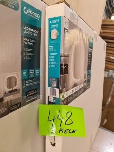 Autre Lot de 2 miroirs led de 70x78cm 26w 4000K 2290 lumens marque Focco  367