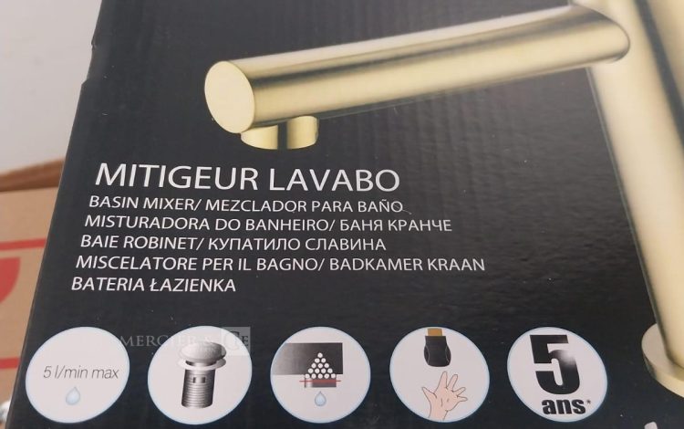 Autre Lot de 3 mitigeurs pour lavabo couleur or n marque Esse Bagno  377
