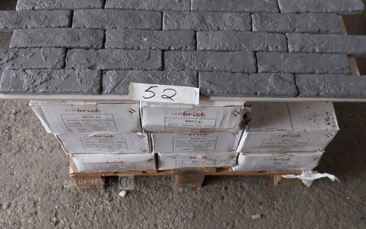 Autre Lot de 9m² de briques de 220x60x15mm par dalle, gamme Terbrick by Tercocer  52