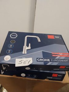 Autre Lot de 2 mitigeurs pour cuisine bec haut Grohe Eurosmart  390