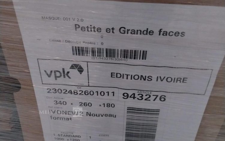 Autre 1 palette de carton de 640 pcs de 340x260x180  391